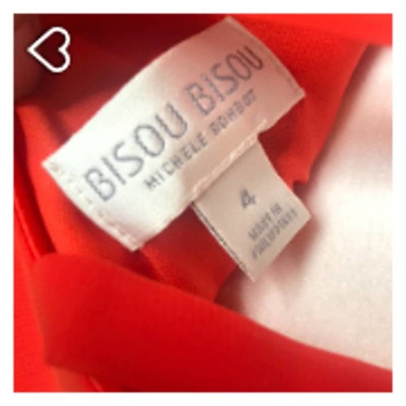 BISOU BISOU Coral Orange Maxi Special Occasion Bridesmaid Formal Prom Dress, 4 - Picture 6 of 9